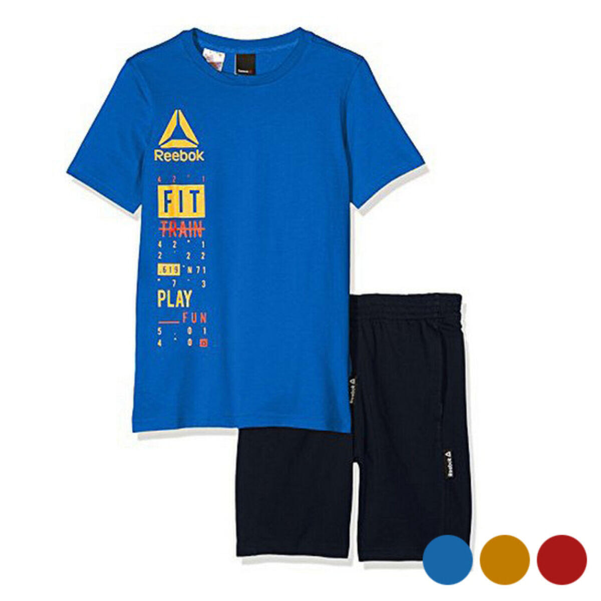 Reebok - Ensemble De Sport Pour Enfants Reebok B Es Ss - Survêtement - Bleu - 38 S - Decathlon
