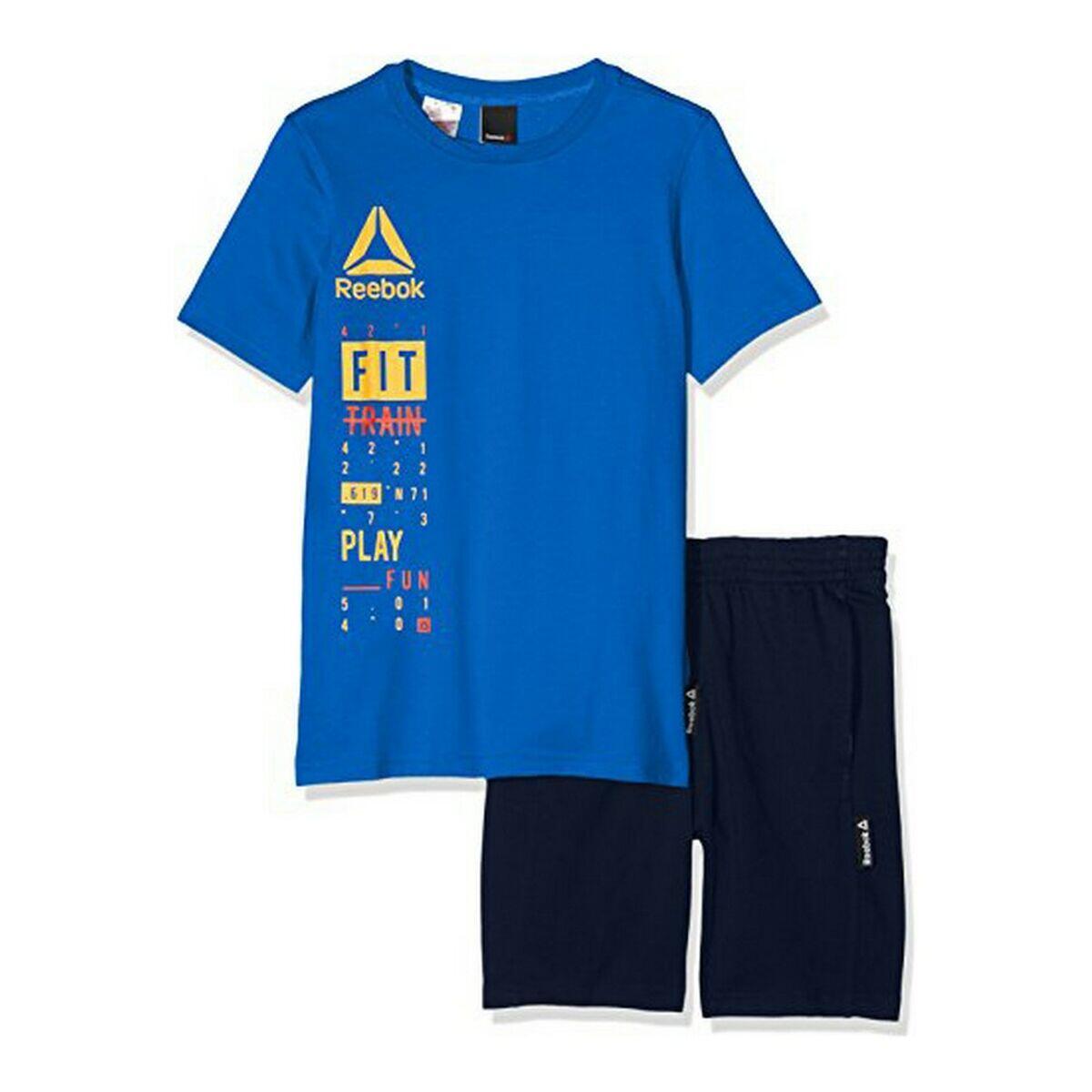 Ensemble de Sport pour Enfants Reebok BK4380 Bleu 1/3
