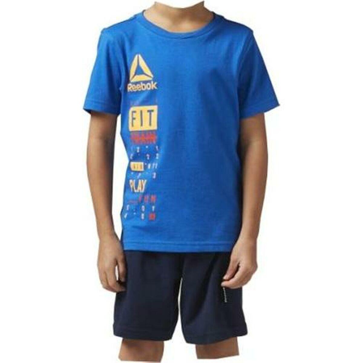 Ensemble de Sport pour Enfants Reebok BK4380 Bleu 2/3