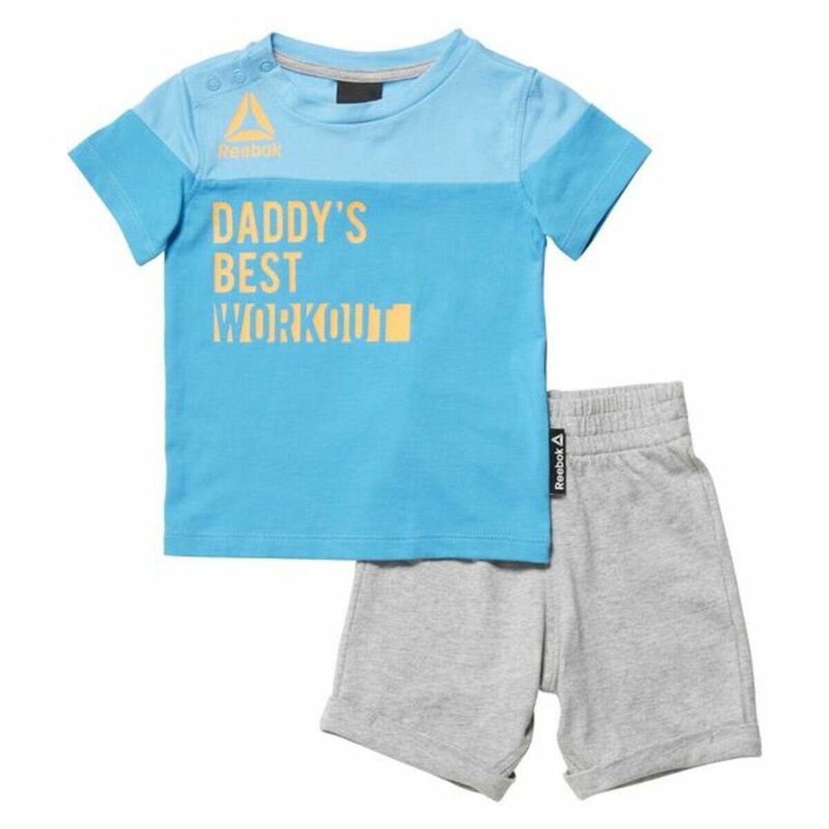 Ensemble de Sport pour Bébé Reebok G ES Inf SJ SS Bleu 1/2