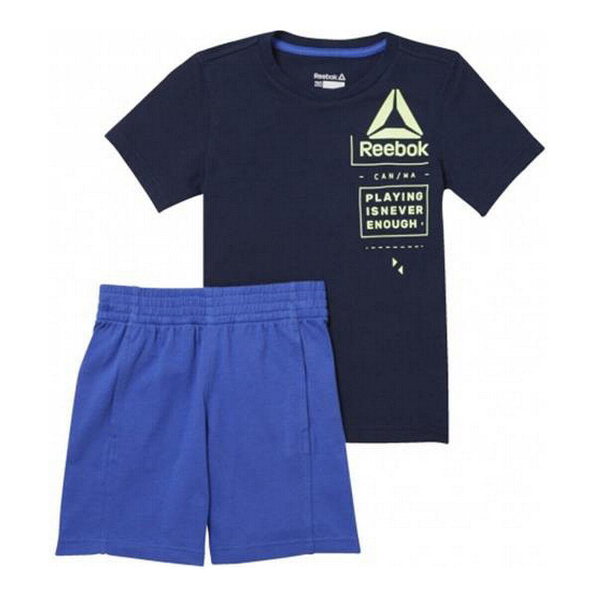 Ensemble de Sport pour Enfants Reebok B ES SS SET CF4289 Blue marine 1/2