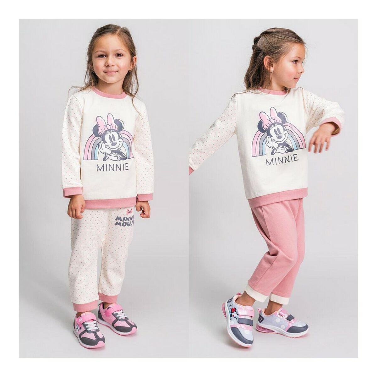 Chándal Infantil Minnie Mouse Blanco 3/5