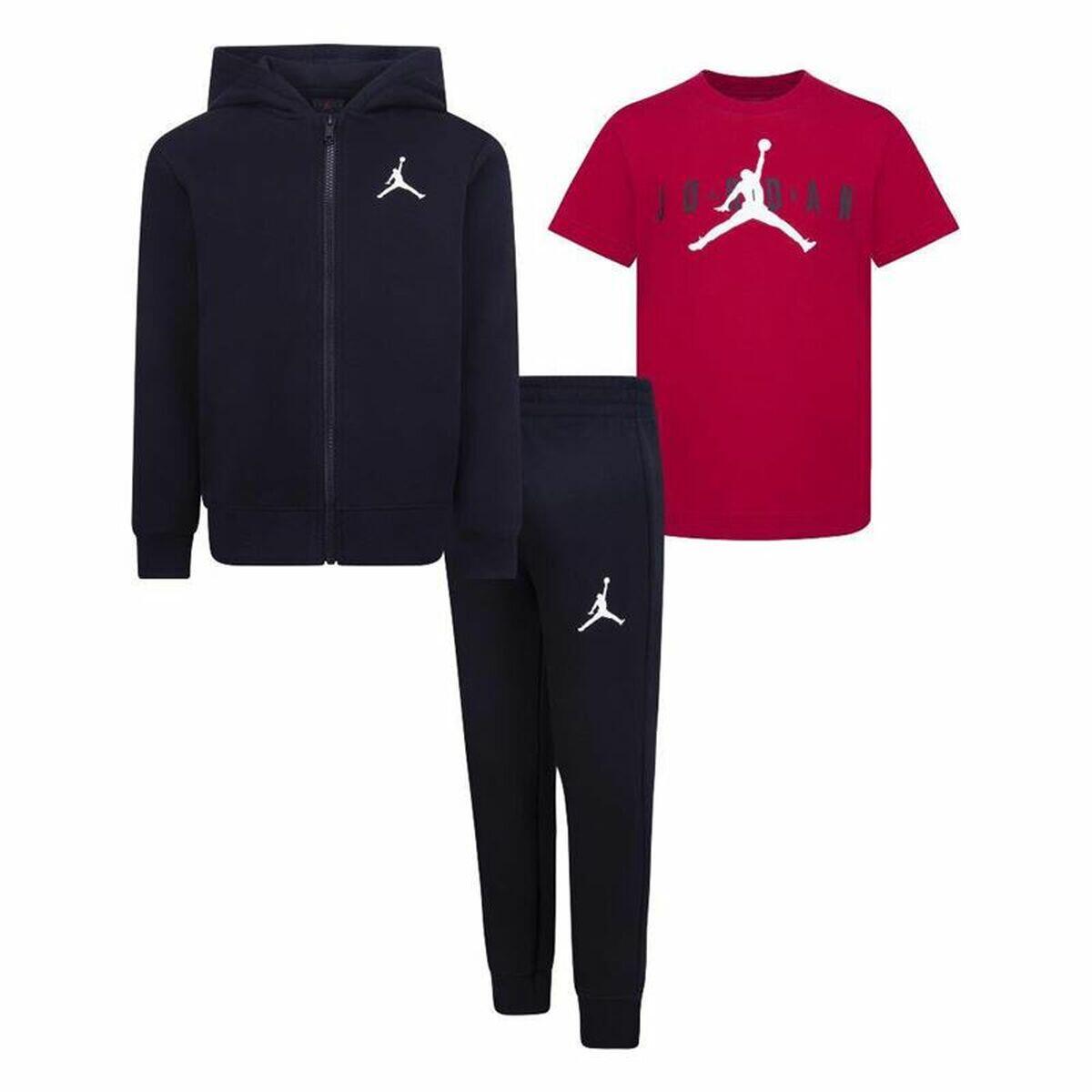 Conjunto de desporto para bebé jordan essentials fleeze box vermelho