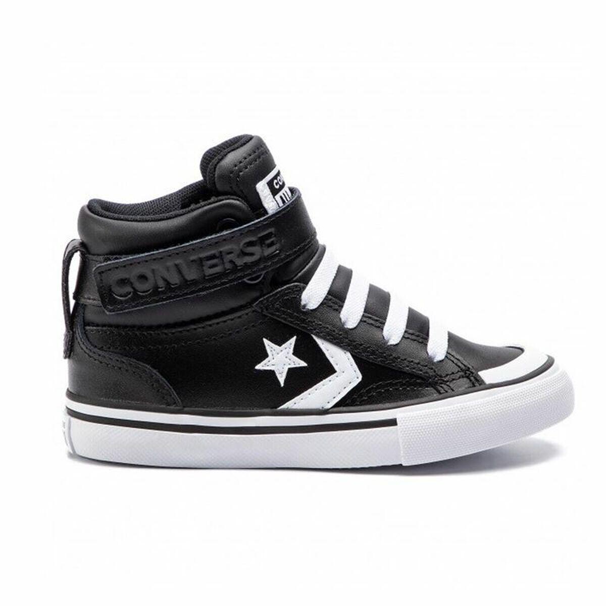 Ténis casual criança converse pro blaze strap preto