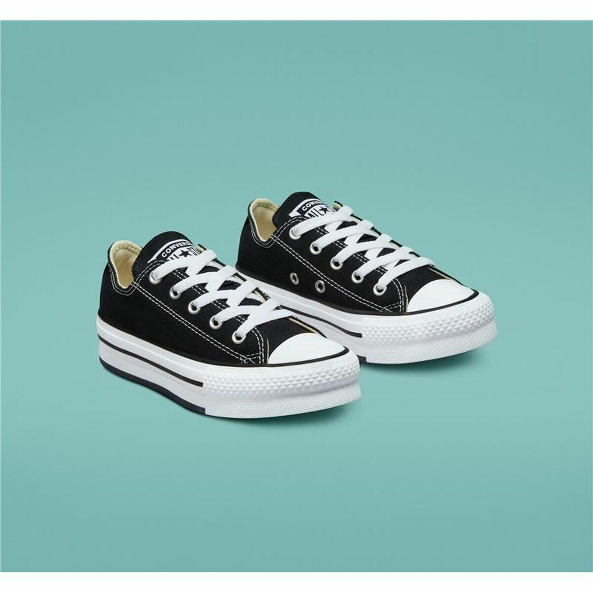 Casual Kindersneakers Converse All-Star Lift Low Zwart 4/5