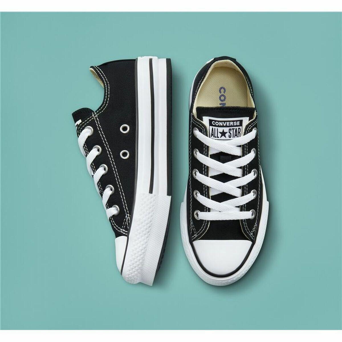 Casual Kindersneakers Converse All-Star Lift Low Zwart 3/5