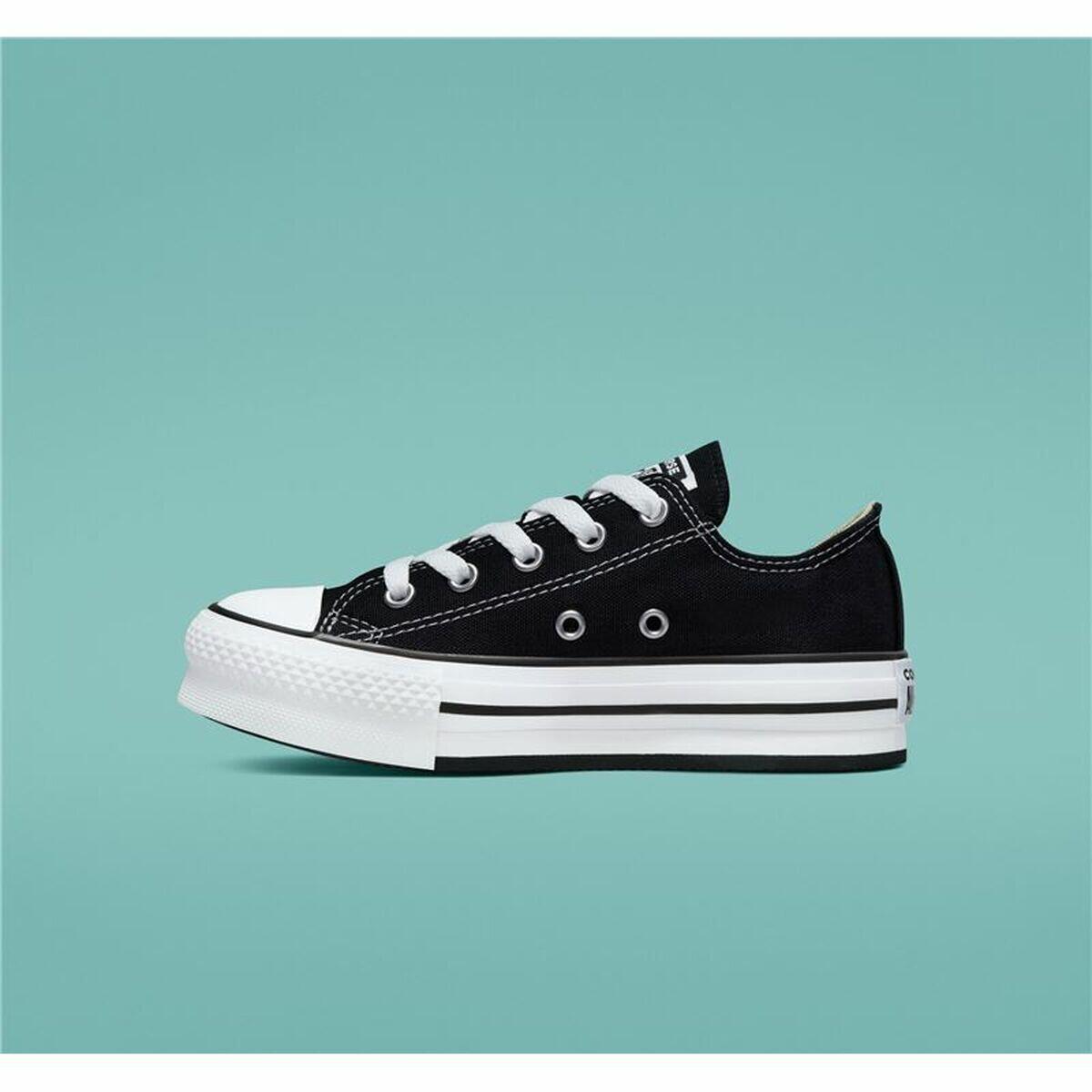 Casual Kindersneakers Converse All-Star Lift Low Zwart 2/5
