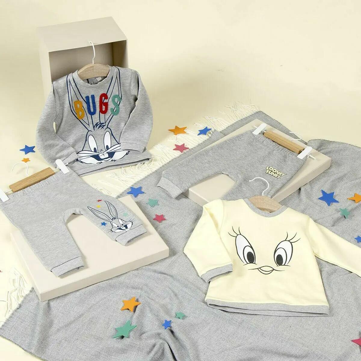Chándal Infantil Looney Tunes Gris 5/5