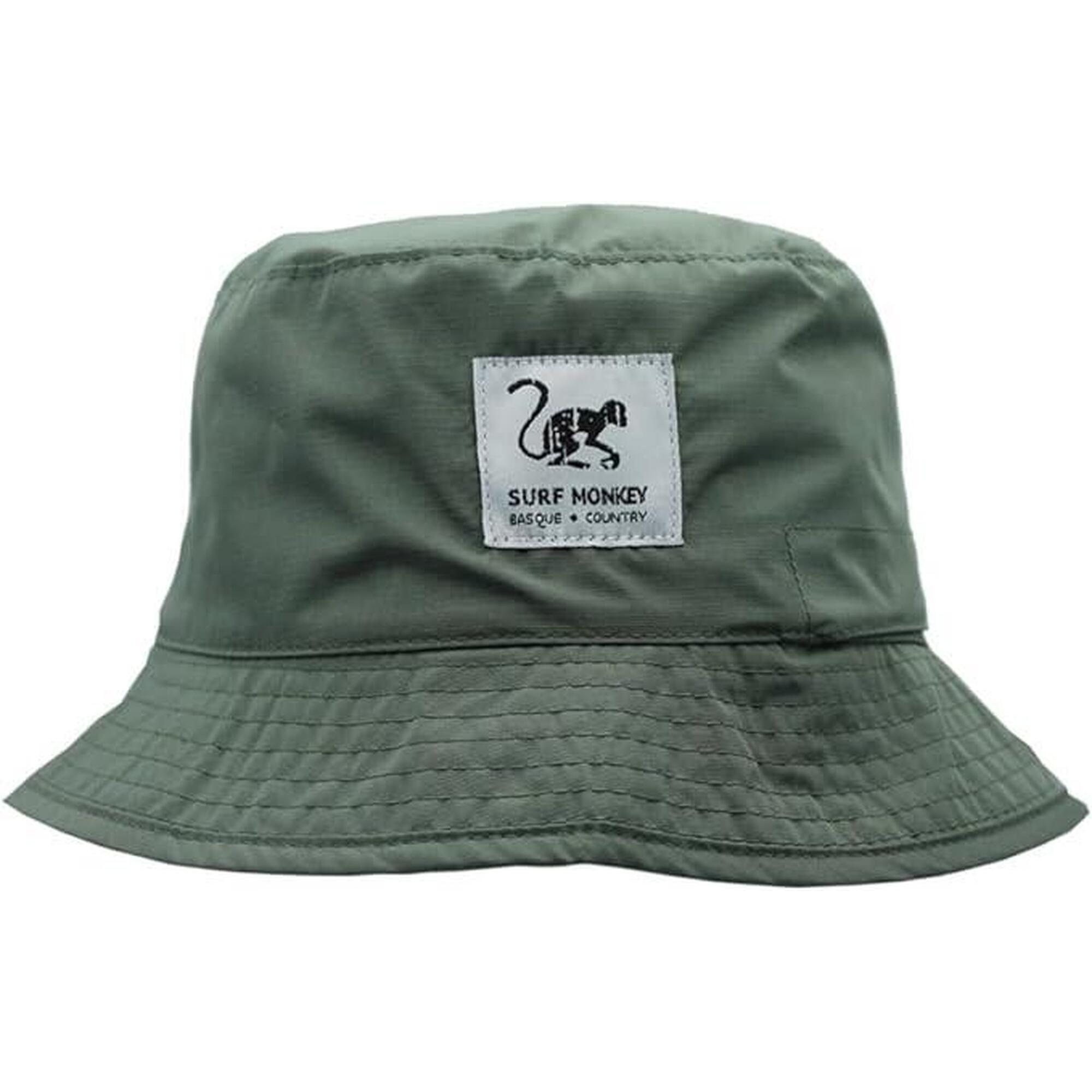 Recycled Bucket hat - Waterproof - Talla única - Reversible (Verde/Beige)