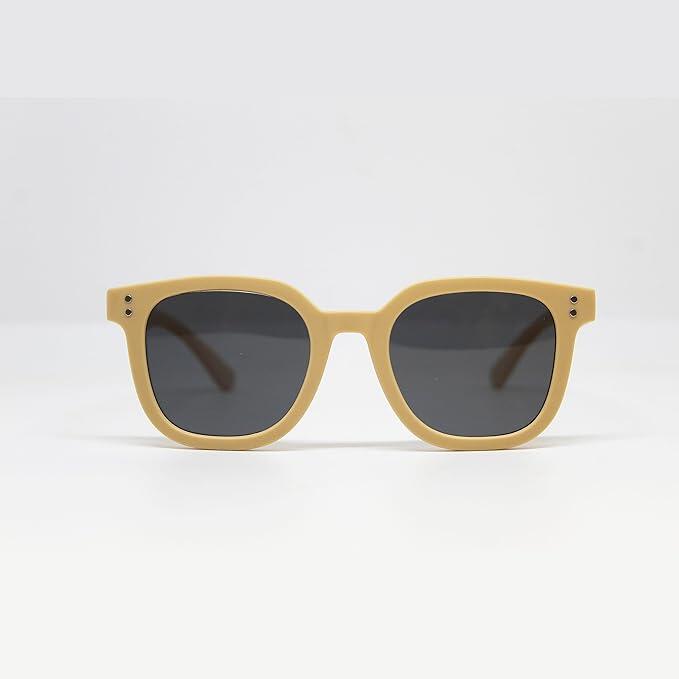 SURF MONKEY Occhiali da sole - Bambini / Polarizzati / UV400 (Beige)