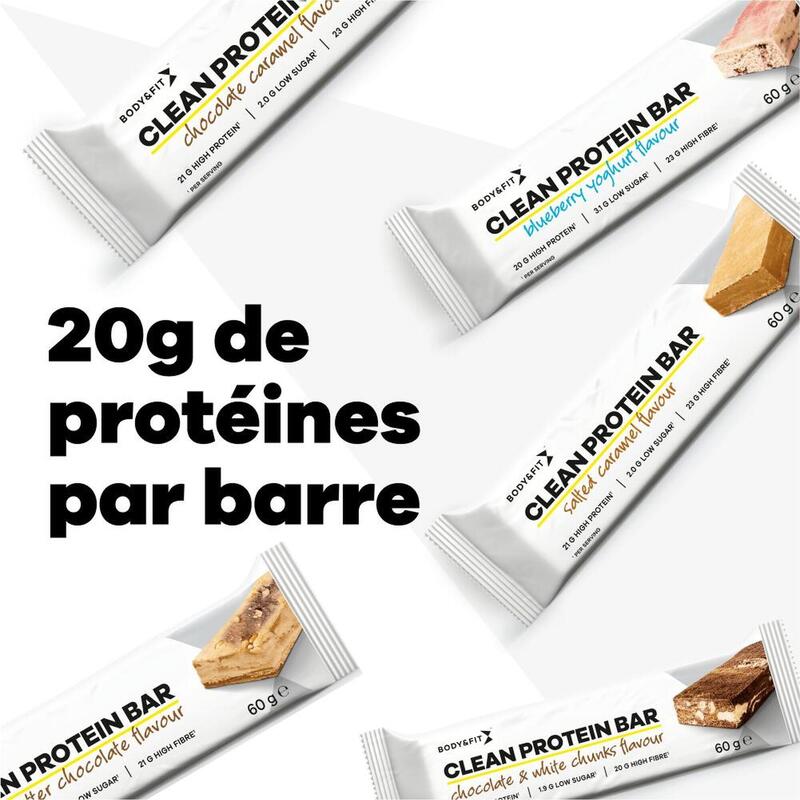 Clean Protein Bars – Chocolat et Chocolat Blanc - 12 Barres (720 grammes)