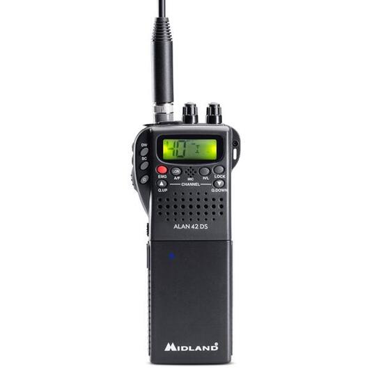 Walkie-talkie CB Alan 42, couleur noir, bande de fréquence CB