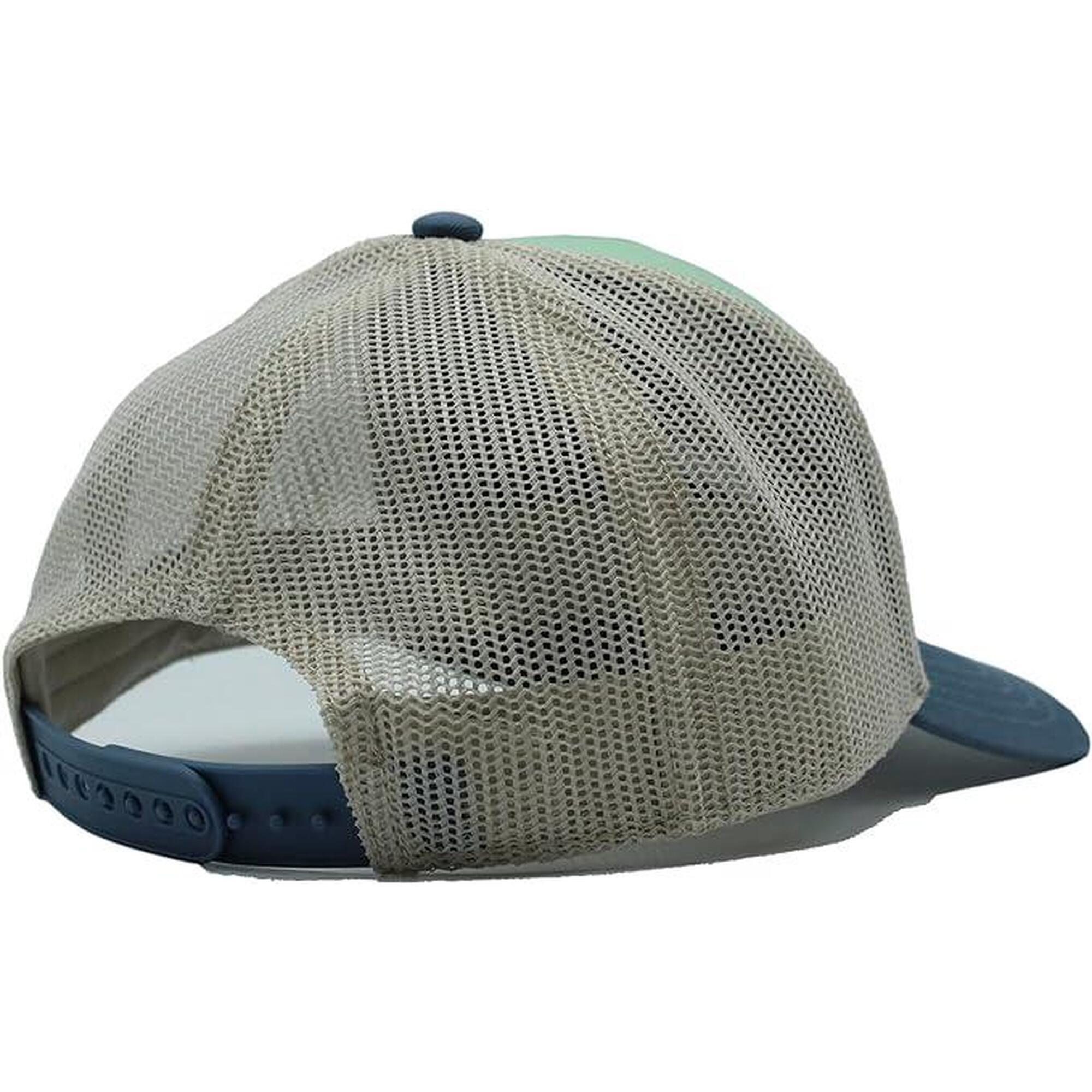 Gorra 5 paneles Trucker para niño/niña - (Verde / Azul)