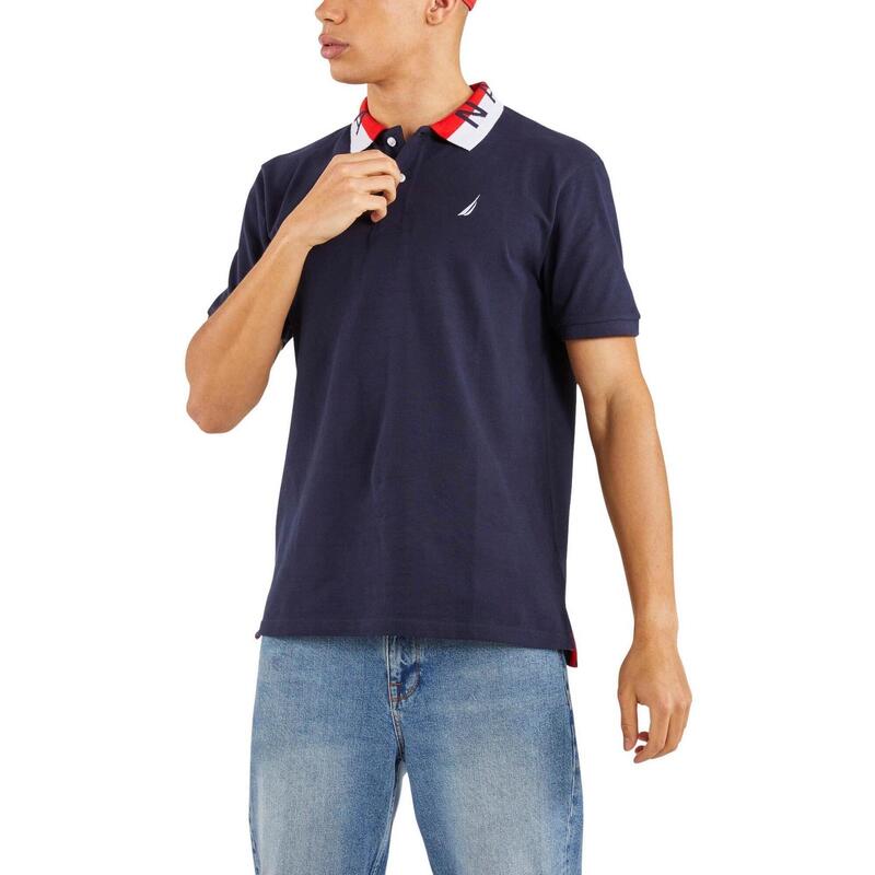 Braxton Polo Shirt férfi galléros póló - sötétkék
