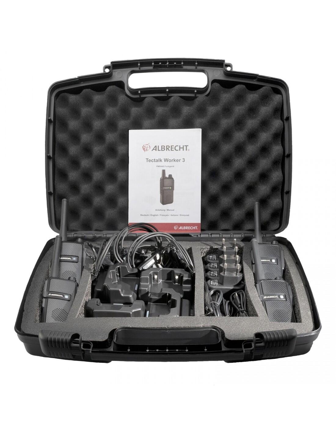 Walkie-talkie Albrecht Tectalk worker 3 Pack 4 radios avec chargeur 3/5