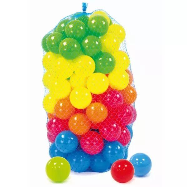 Mochtoys: Műanyag labda szett hálóban - 100 db-os