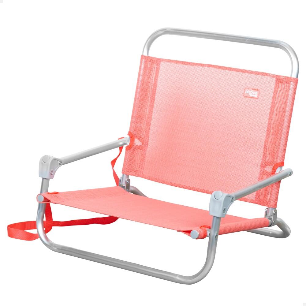 Aktive Silla de playa plegable pequeña coral c/asa de hombro
