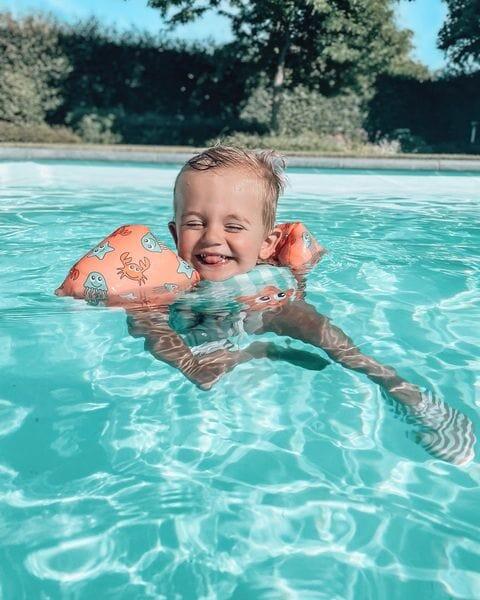 Swim Essentials | Groen/Roze Puddle Jumper 2-6 jaar 5/5