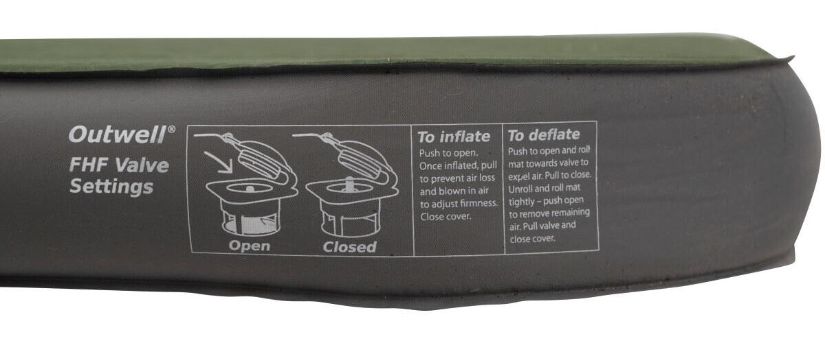Outwell 400028 Dreamhaven Single 15.0cm 3D Shaped Self-Inflating Mat 6/7