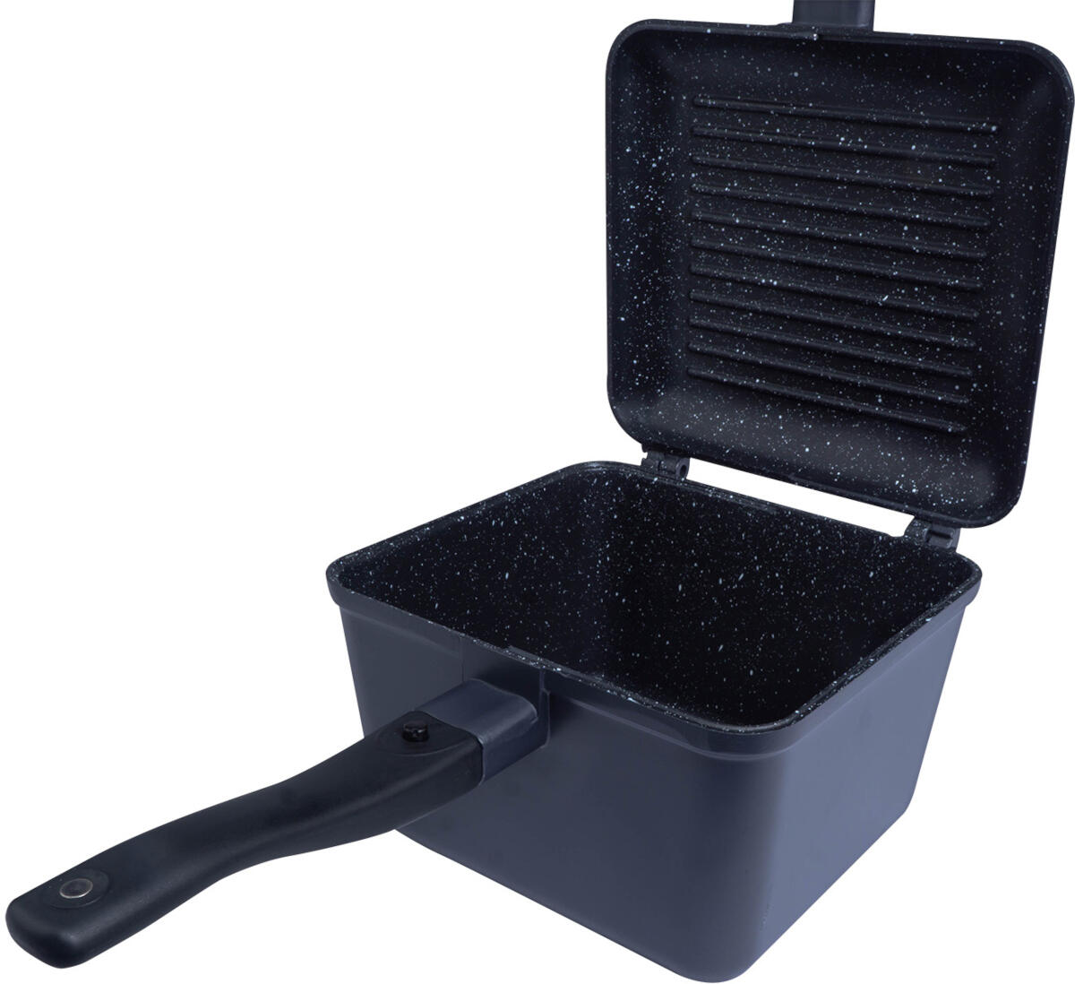 Conjunto de produtos RidgeMonkey Connect Deep Pan e Griddle Granite Edition 3/5