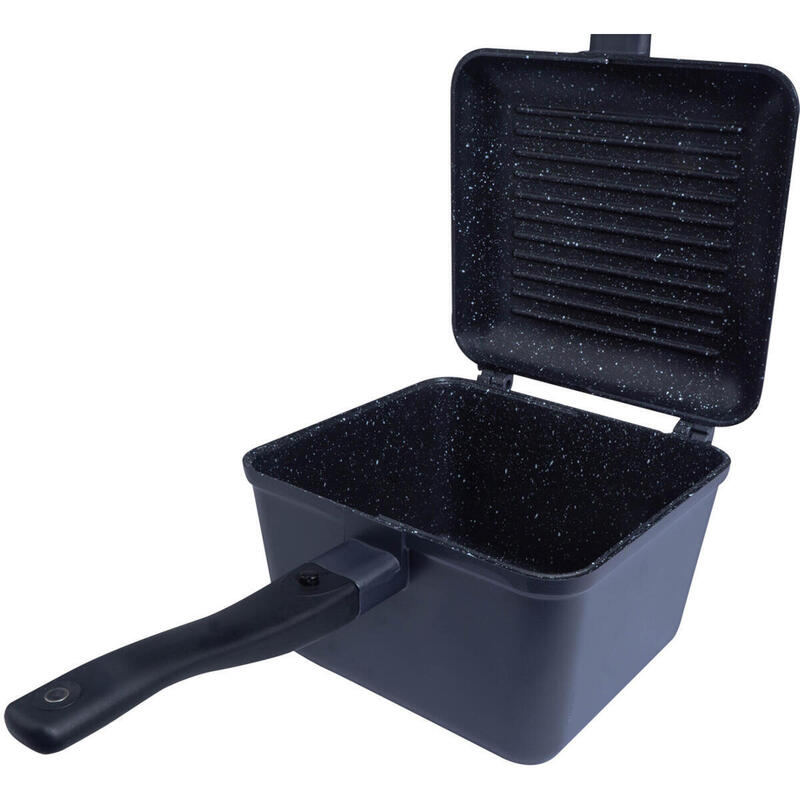 Set de produse RidgeMonkey Connect Deep Pan and Griddle Granite Edition