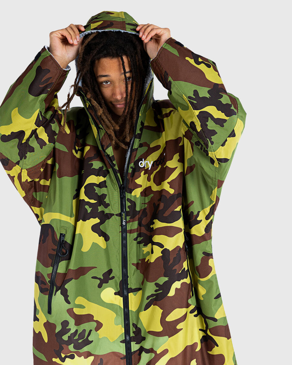 dryrobe Advance L Long Sleeve V3 Camouflage/Grey DRYROBE Decathlon