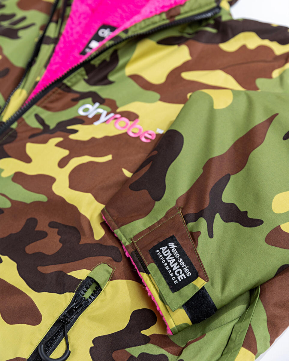 dryrobe Advance L Long Sleeve V3 Camouflage/Pink DRYROBE Decathlon