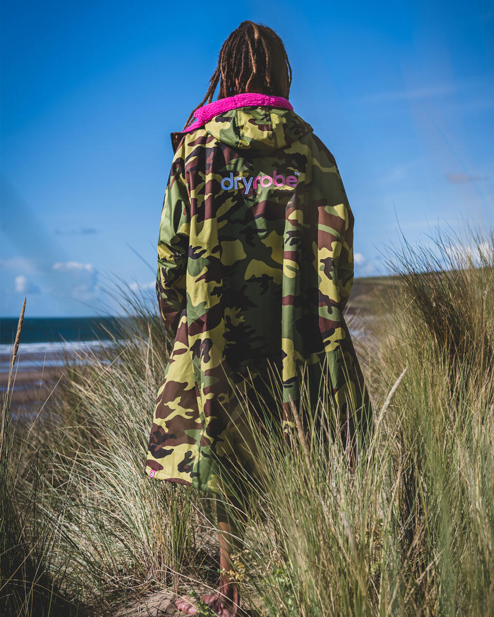 dryrobe Advance L Long Sleeve V3 Camouflage/Pink DRYROBE Decathlon