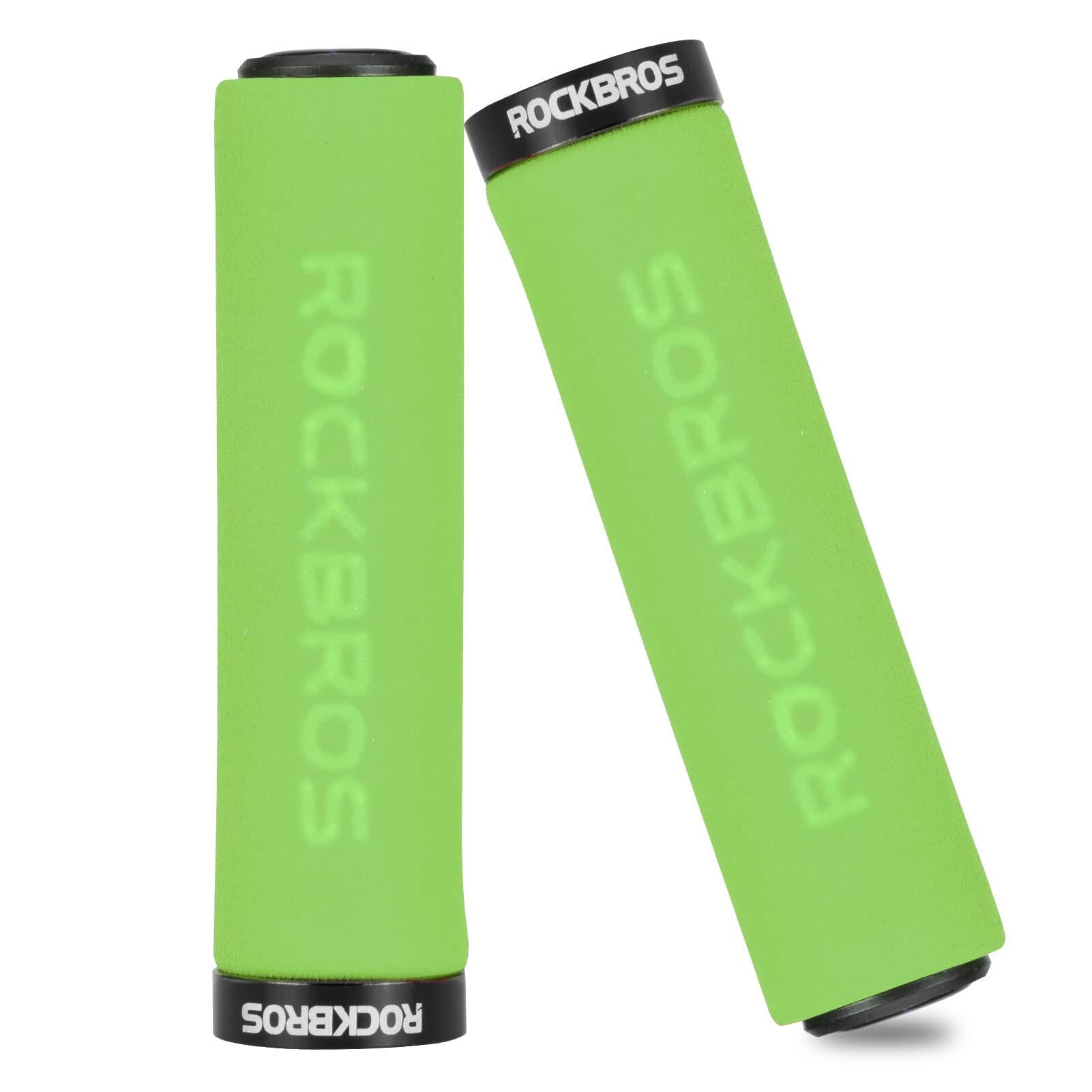 ROCKBROS Fietsstuurgrepen Lock-on Design Verdikte sponsgrepen Groen