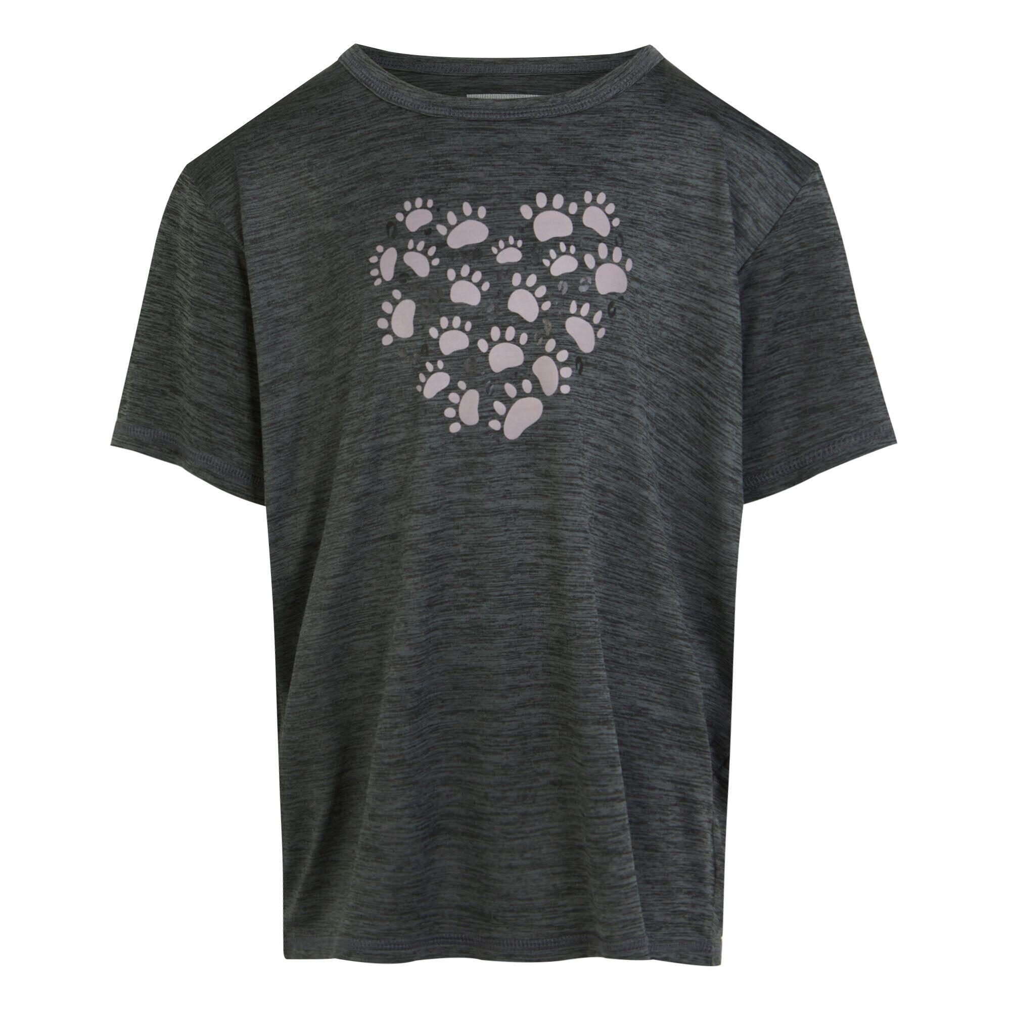 Regatta Childrens/Kids Alvardo VIII Paw Print Marl T-Shirt