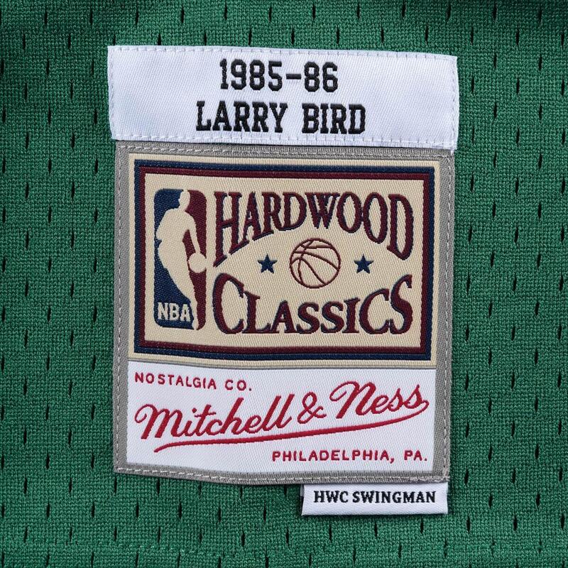 Maiou Mitchell & Ness Swingman Jersey Boston Celtics '85 Bird verde kelly