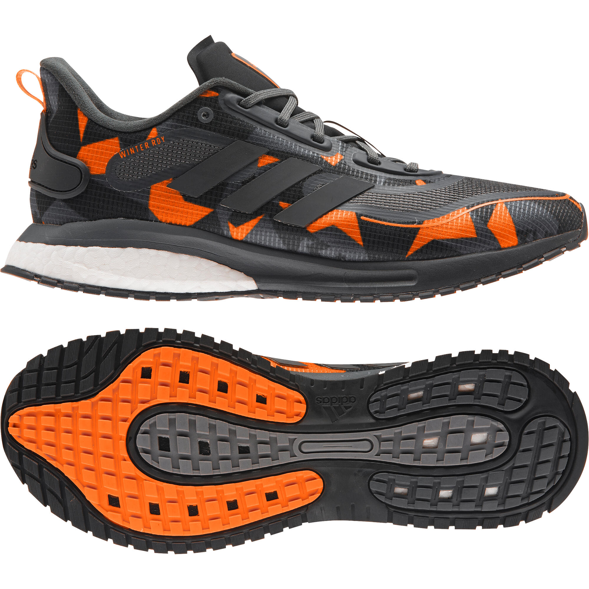 Buty do biegania Mężczyzna Adidas Supernova Winter Ready szary 3/5