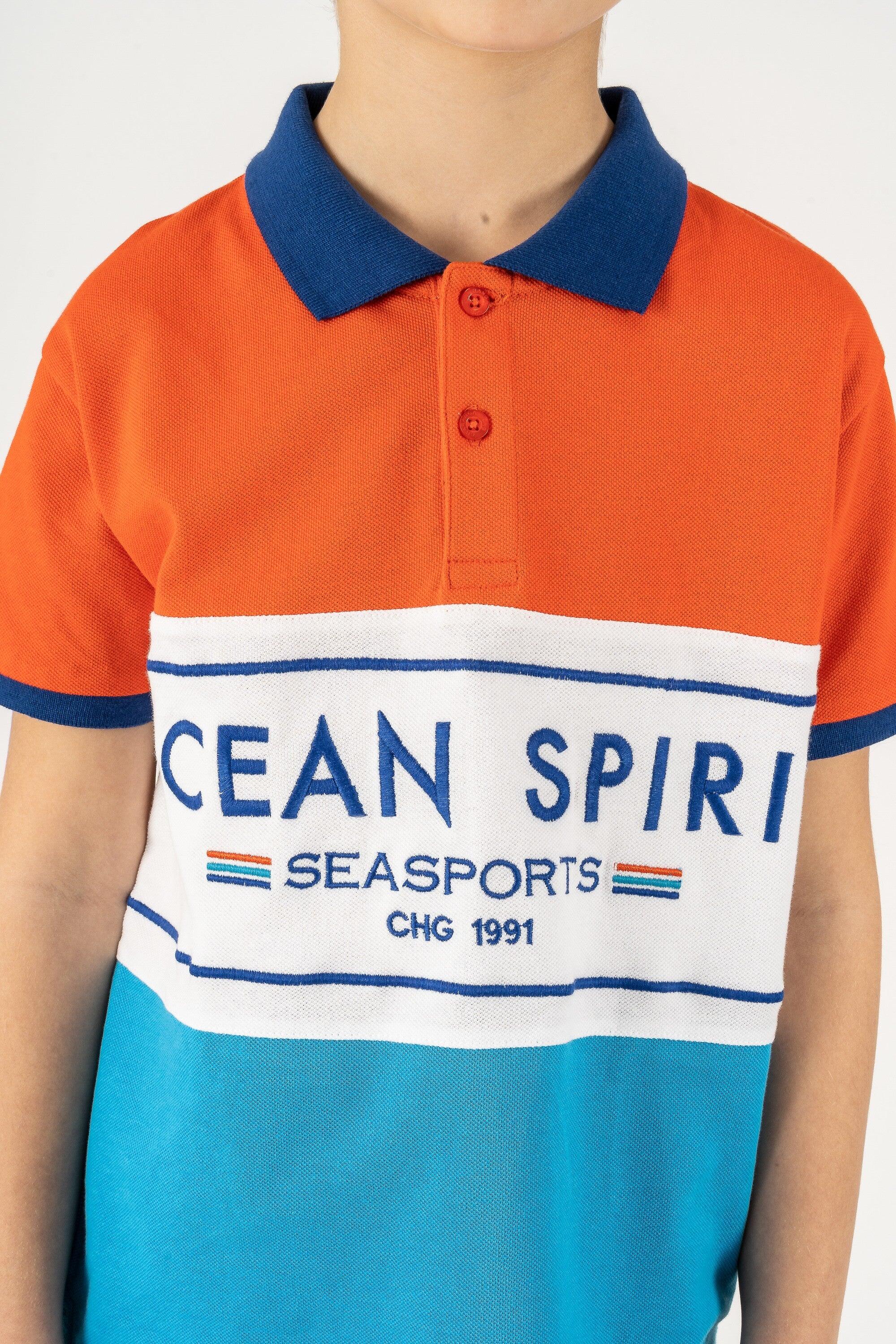 Polo de niño tricolor 3/5