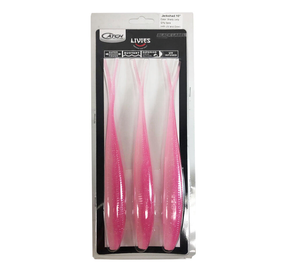 Catch Livies 10" Jerkshad Soft Plastic Lures