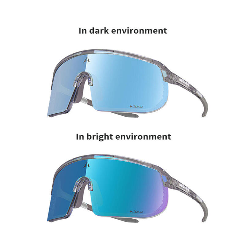 KAKU SP2 漸變運動太陽眼鏡 - 透明藍