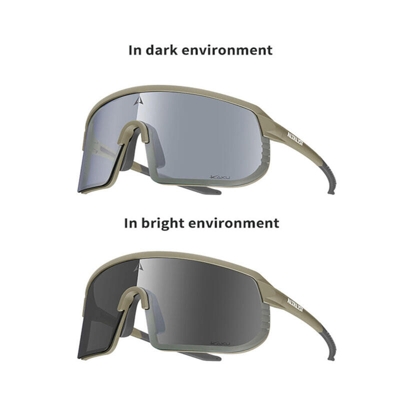 KAKU SP2 Sports Photochromic Sunglasses - Olive Green