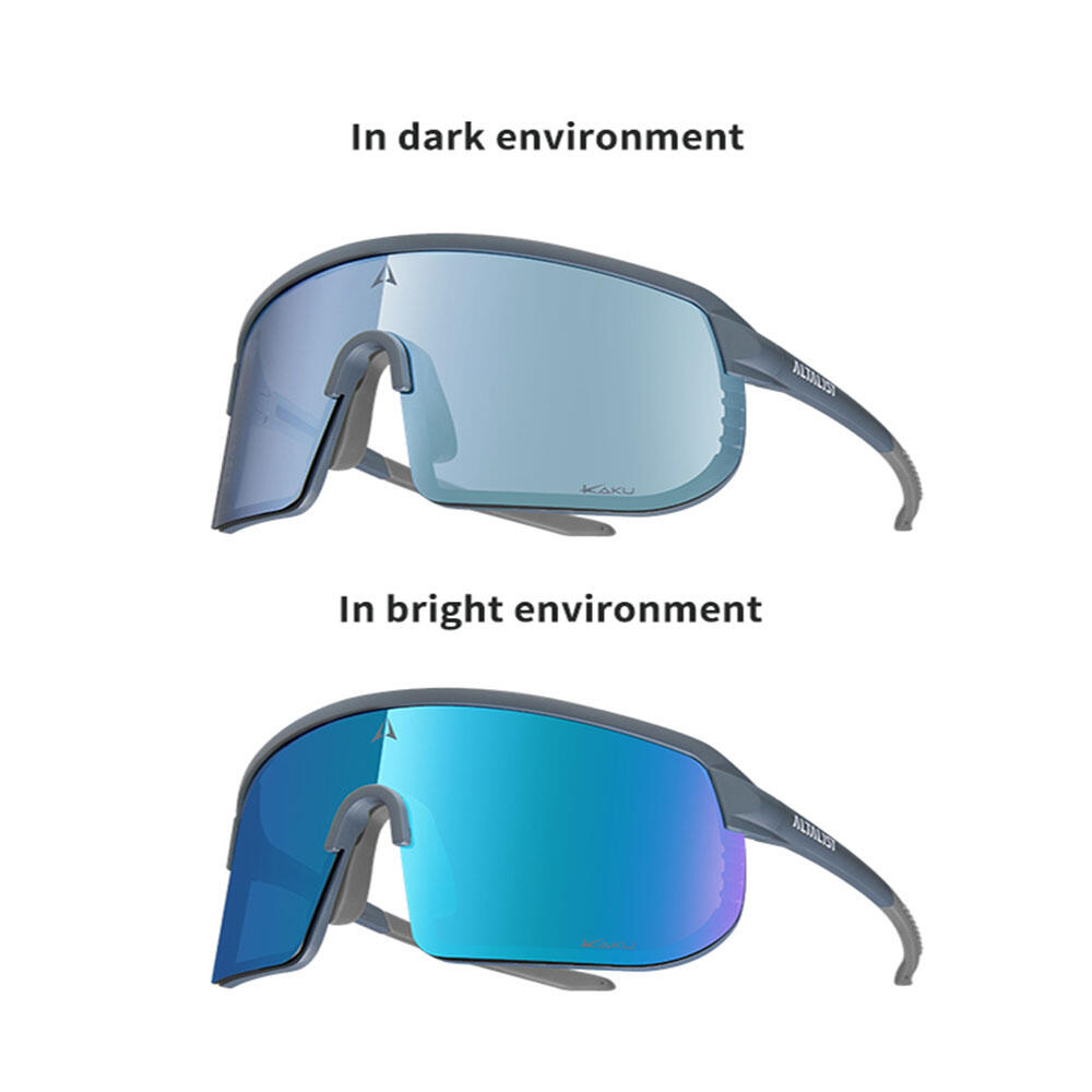 KAKU SP2 Sports Photochromic Sunglasses - White Blue
