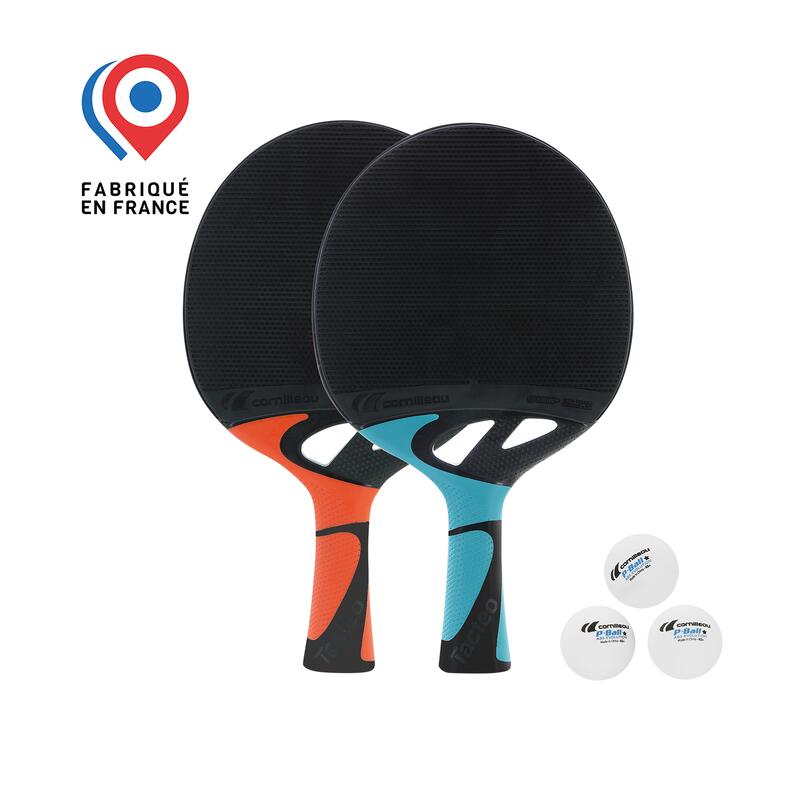 Confezione di racchette da tennis da tavolo Tacteo Pack Duo