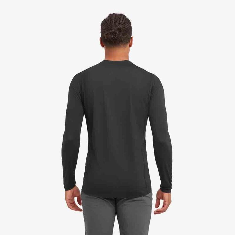 Dart Lite Men's Lightweight Quick-Dry Long Sleeve T-Shirt - Black