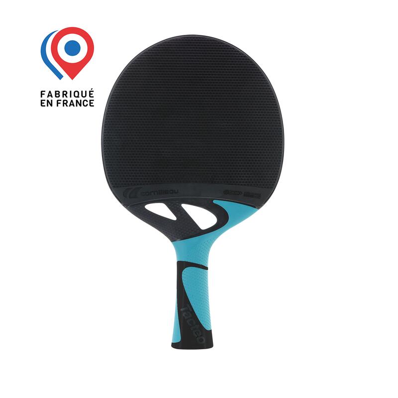 Cornilleau Tischtennisschläger Tacteo Outdoor, Schwarz-Blau