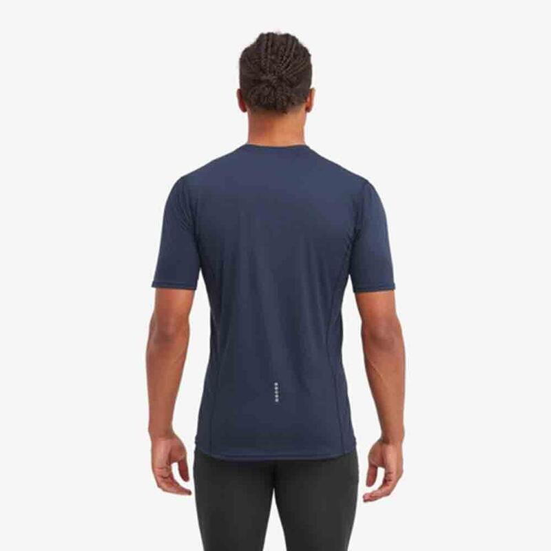 Dart Nano T-Shirt 男款快乾短袖衫 - 藍色