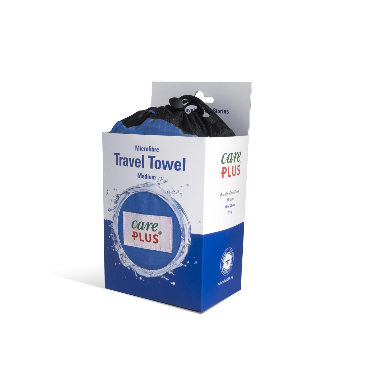 Care Plus Reishanddoek microvezel - Maat: medium 60 x 120 cm - Blauw - Travel 2/6