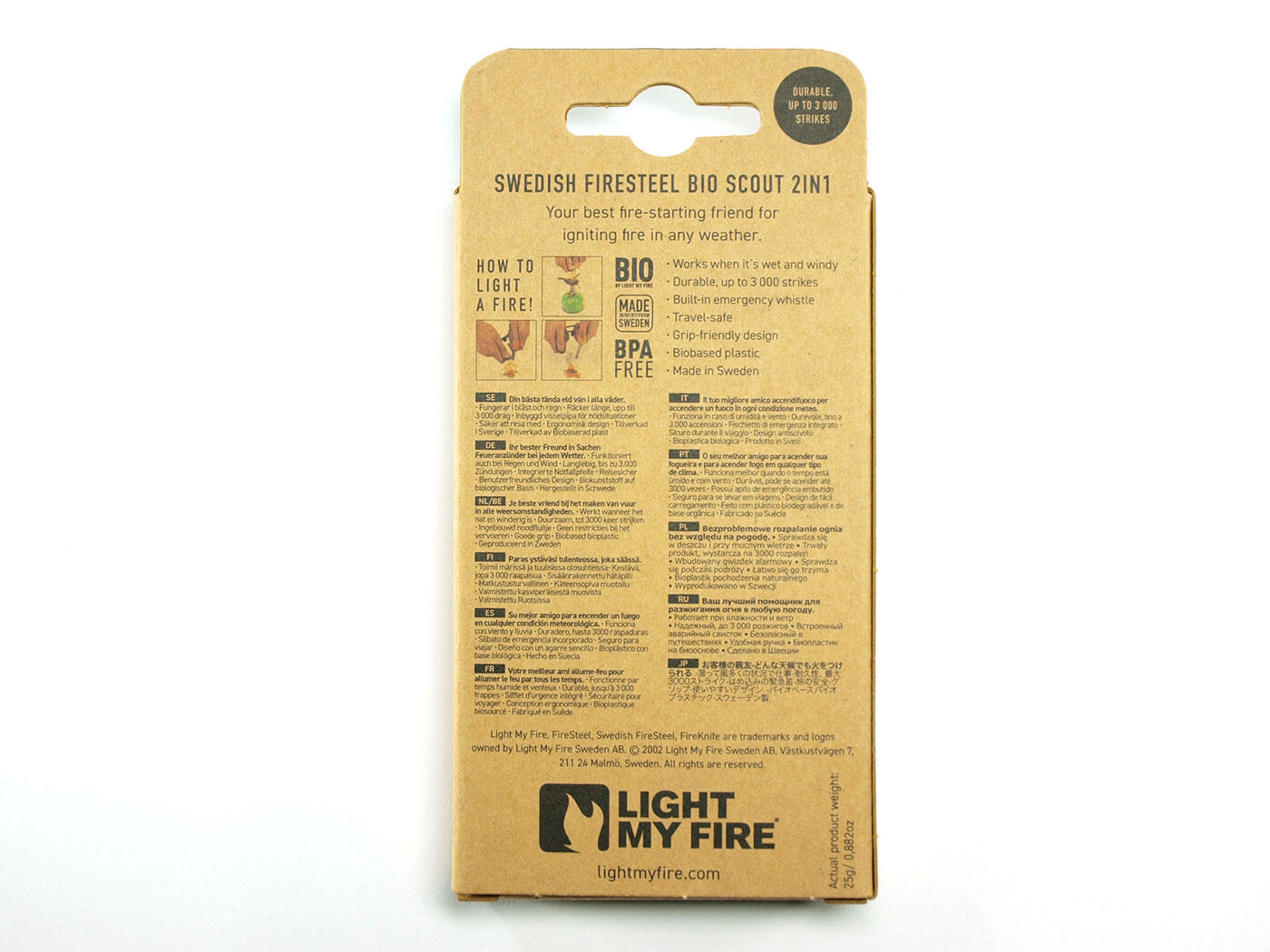 Light My Fire Firesteel Bio Scout - Orange rouille 2/6