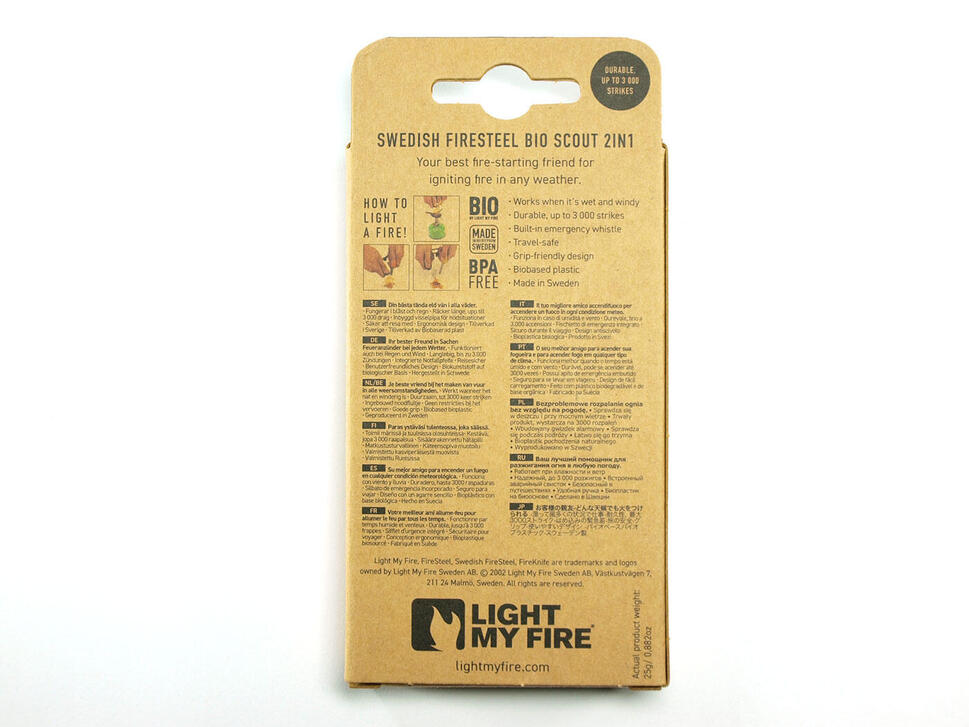 Krzesiwo Szwedzkie Light My Fire Scout 2 in 1 rustyorange