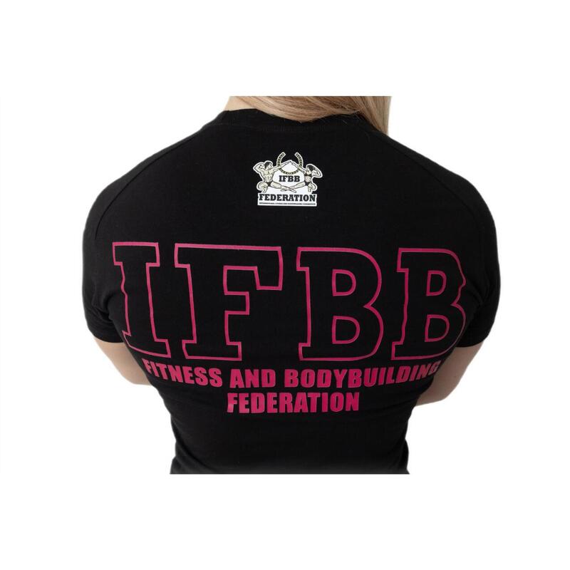 Tricou bumbac feminin- International Fitness and Body Building Federation