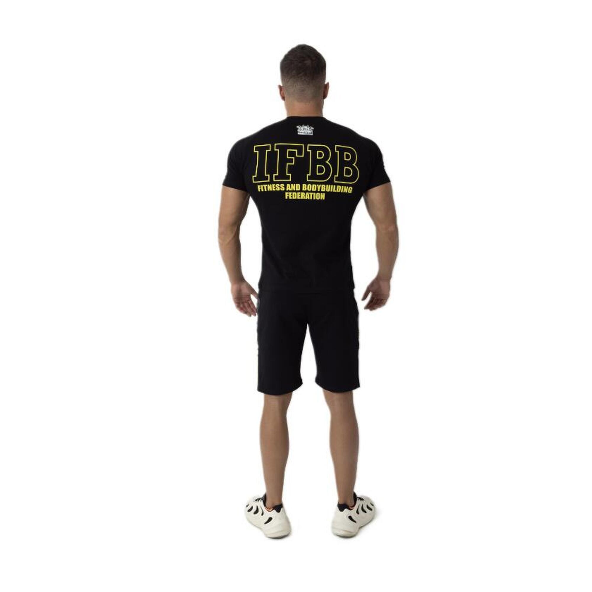 Tricou bumbac masculin- International Fitness and Body Building Federation