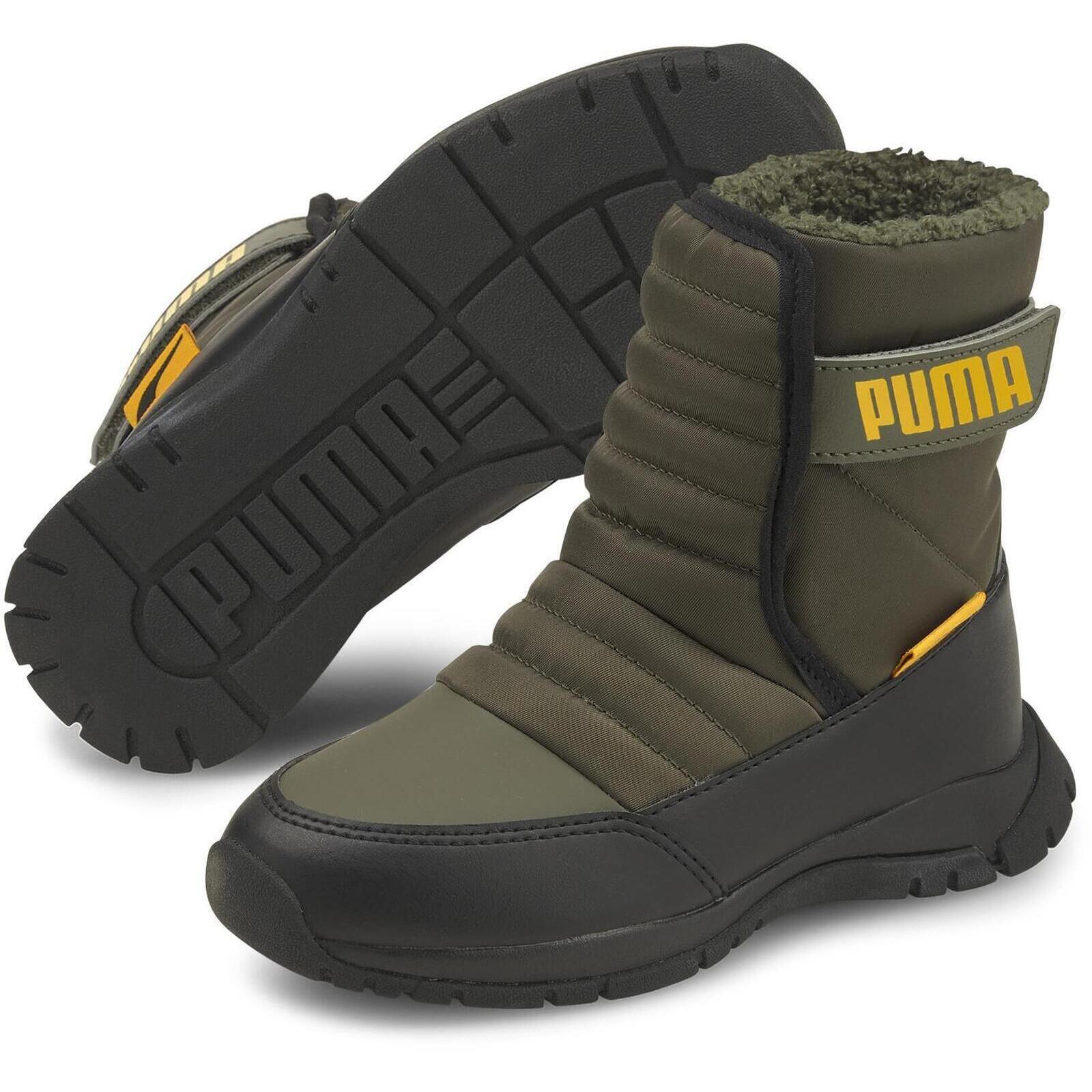 Botas Puma Nieve Boot Wtr Ac Ps, Verde, Niños 4/5