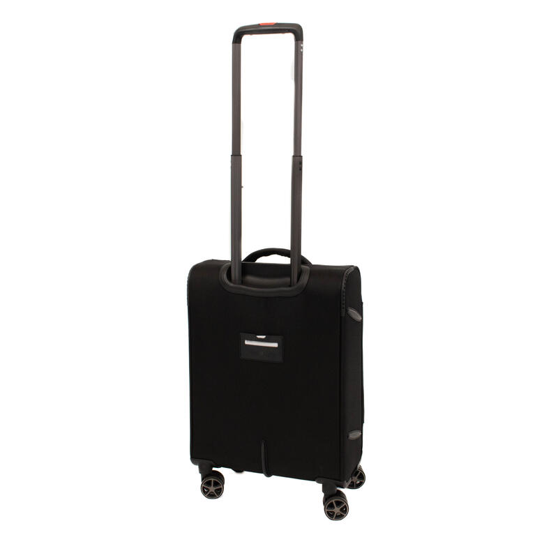 Troler Lamonza Smiley, 55x35x21 cm, 2.6 kg, negru/rosu