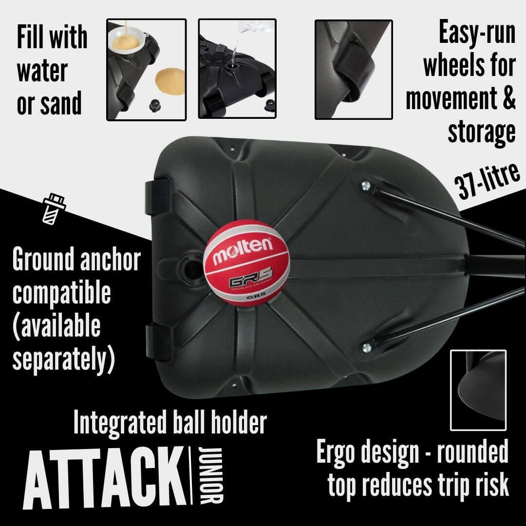 NET1 Attack Basketball Hoop - Youth 3/7