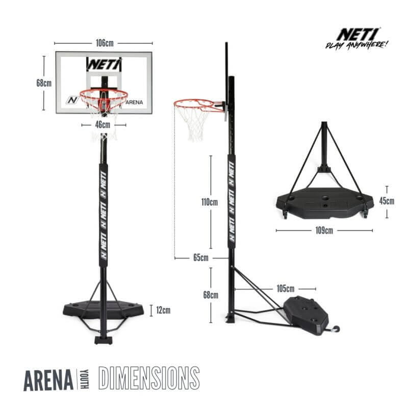 NET1 Arena Basketball Hoop - Intermediate 2/7